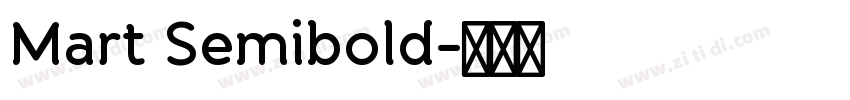 Mart Semibold字体转换